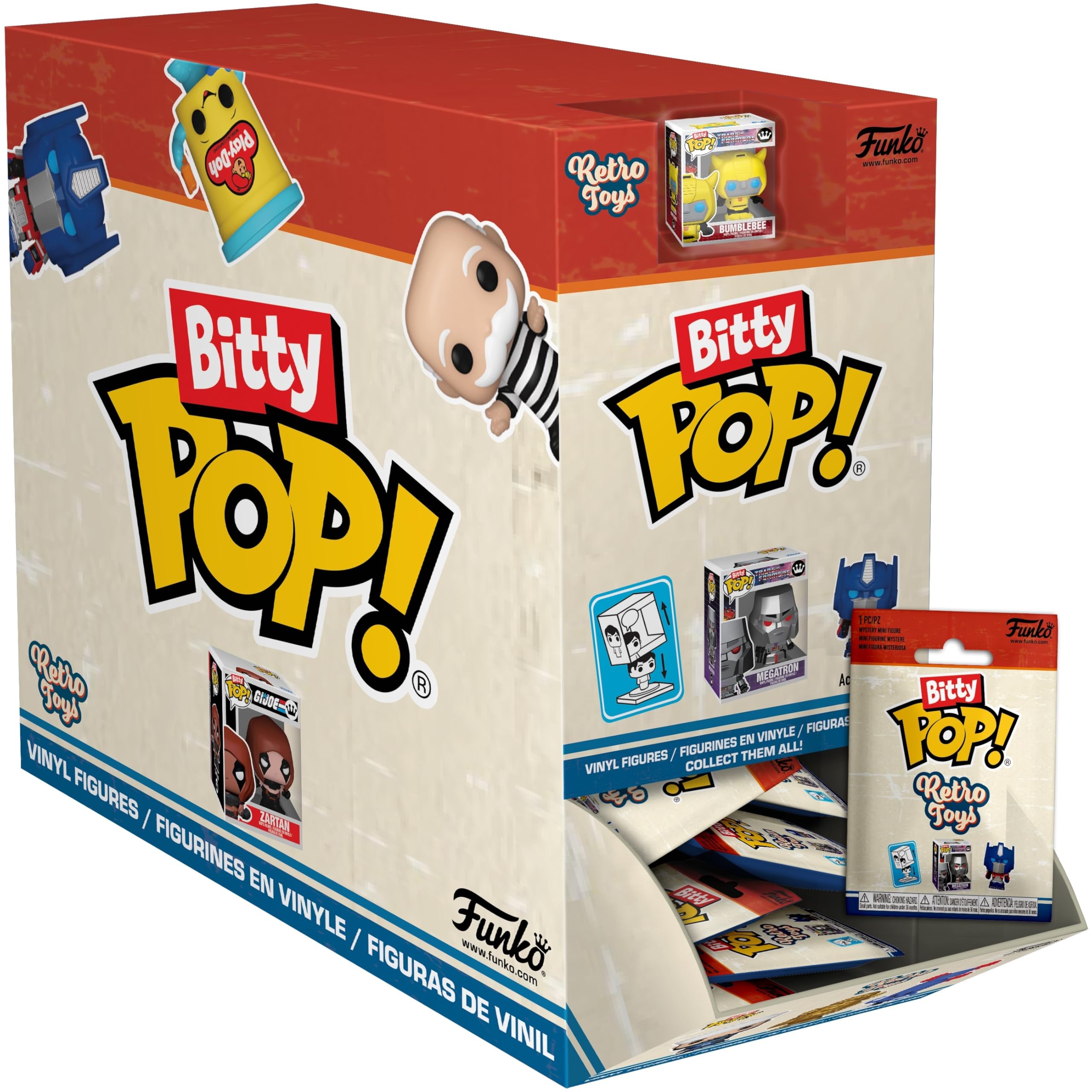 FUNKO Bitty POP! Singles: Retro Toys (One Random Bitty Pop! Per Purchase)