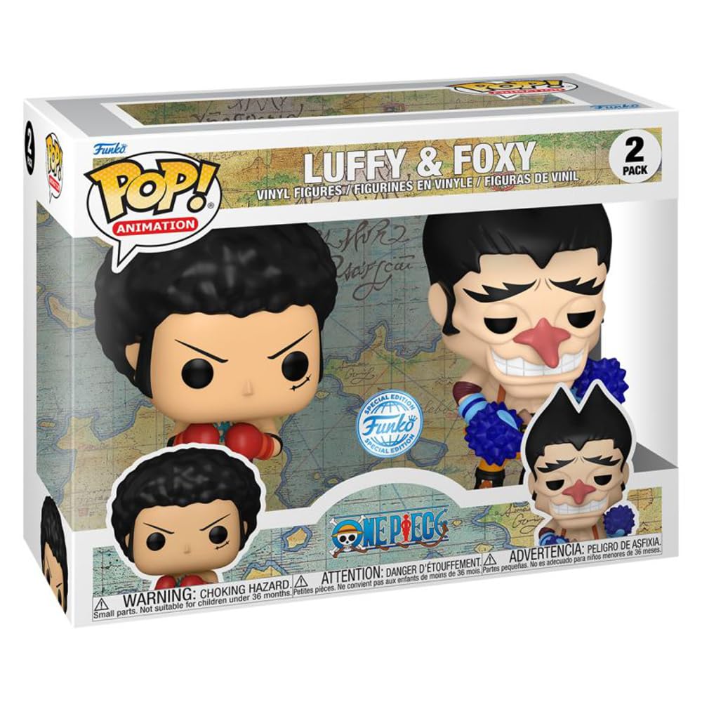 Pop! Animation: One Piece: Luffy & Foxy (2-Pack) Hot Topic Exclusive