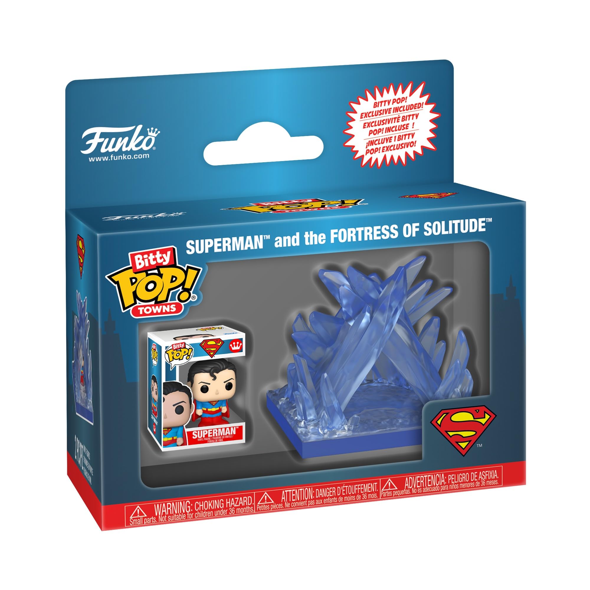 Funko Pop! Bitty Town: DC - Superman and The Fortress of Solitude