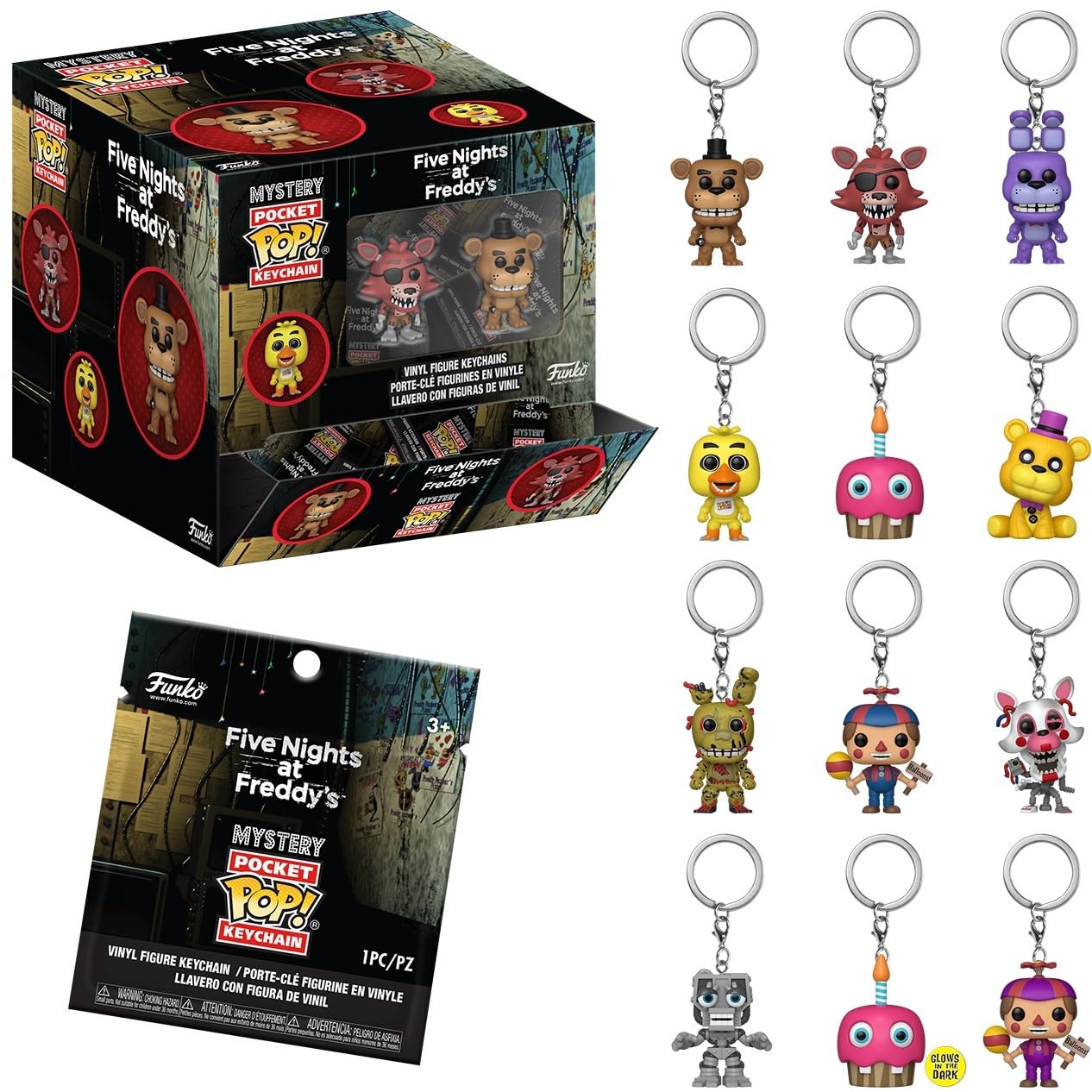 Funko Keychain: Five Nights at Freddy's Classic (One Random Keychain