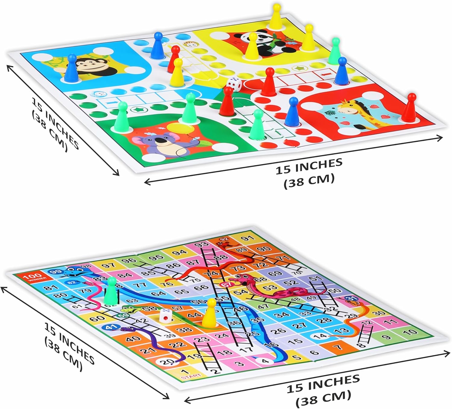 Ankit Toys & Games Ludo and Snake & Ladders Board Game Set