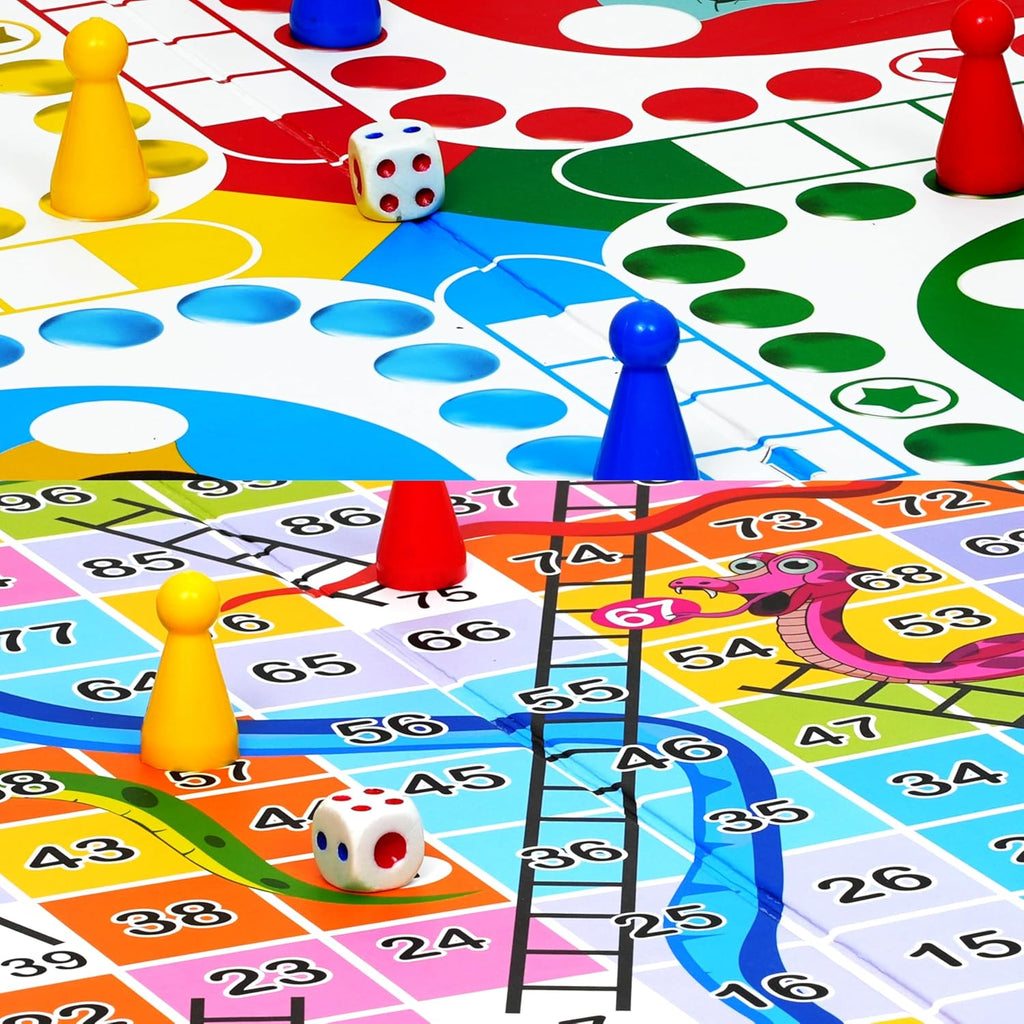 Ankit Toys & Games Ludo and Snake & Ladders Board Game Set