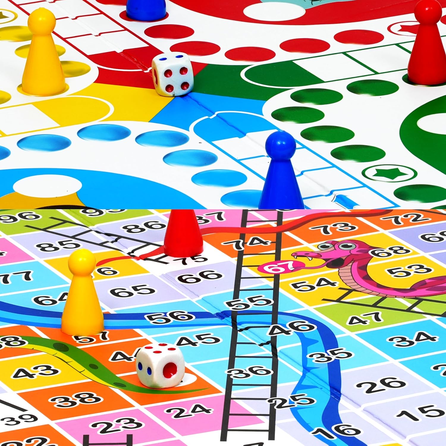 Ankit Toys & Games Ludo and Snake & Ladders Board Game Set
