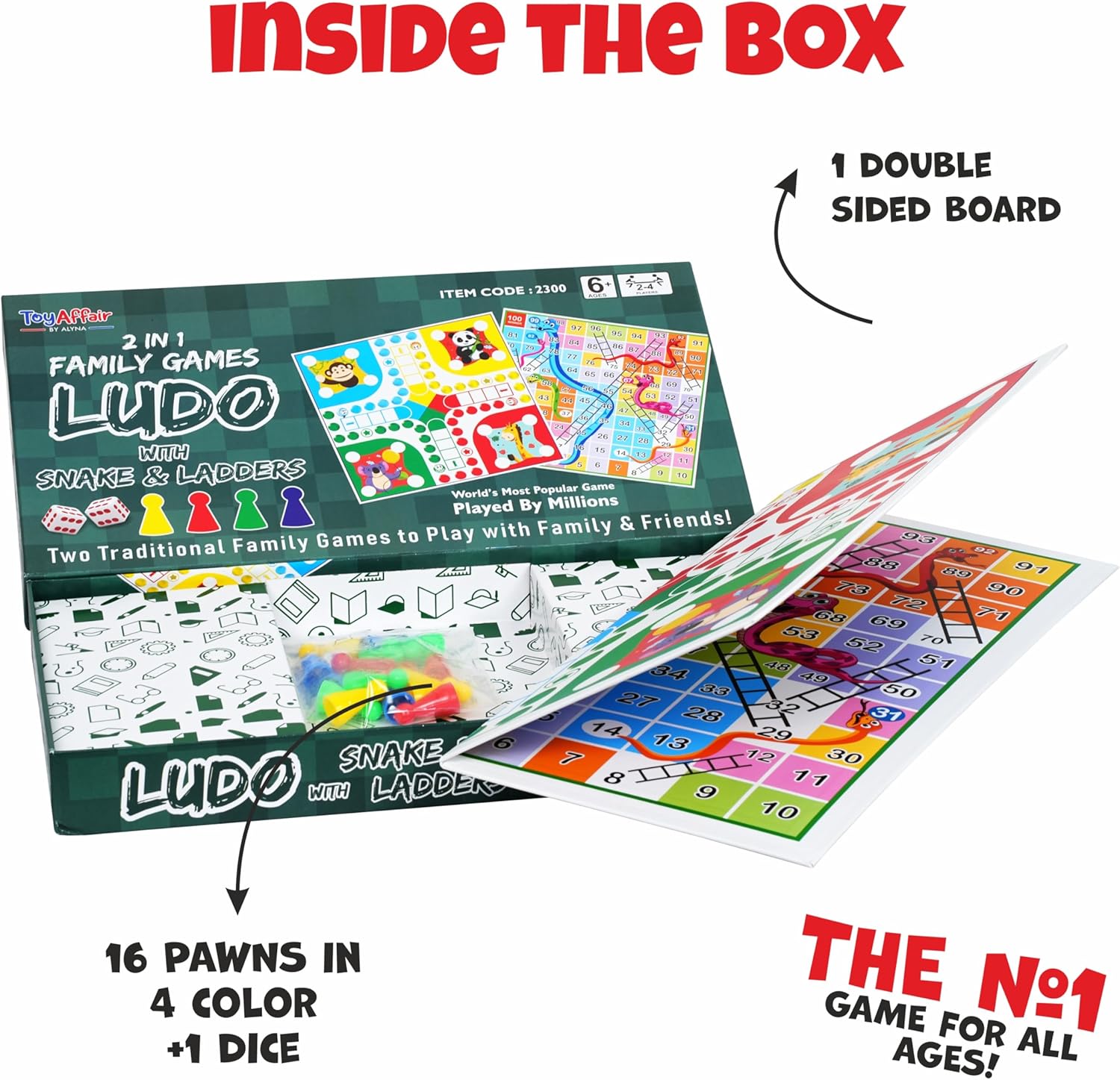 Ankit Toys & Games Ludo and Snake & Ladders Board Game Set