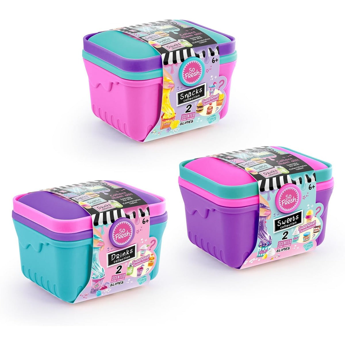 Canal Toys So Slimelicious Market - Mini Slime Case DIY Scents - SSC 240, Purple