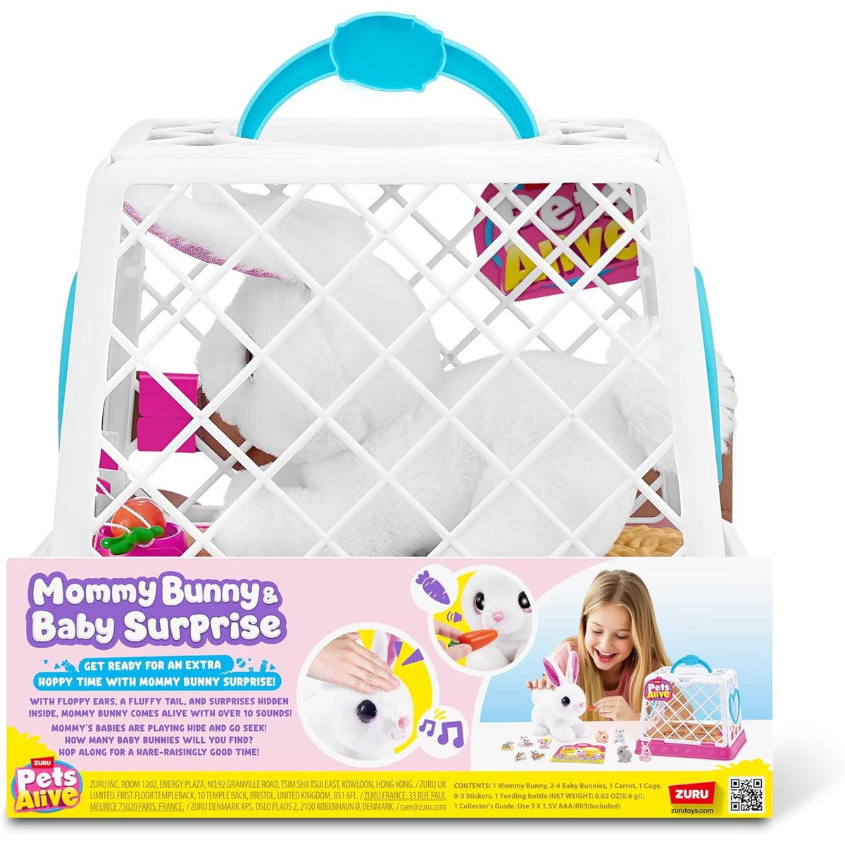 Pets Alive Mama Bunny & Baby Surprise, Series 1
