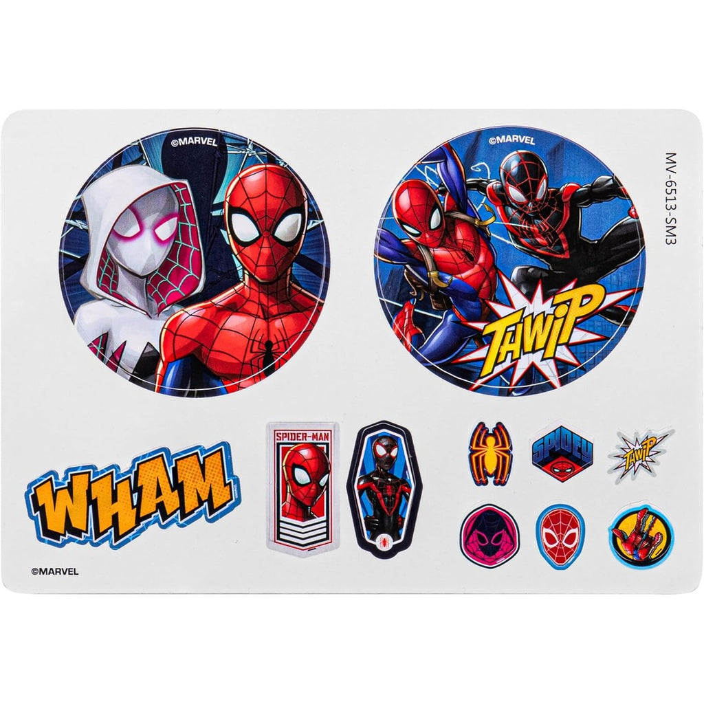 Volkano Marvel Spiderman Aux Headphone with Stickers Padded & Swivel Earcups 3.5mm Jack for Kids