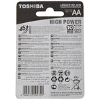 Toshiba Long-Lasting Vibration Resistance High Power Alkaline AA