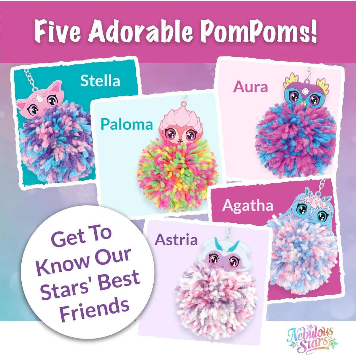 Nebulous Stars Kids Crafts Pompom Maker Kit