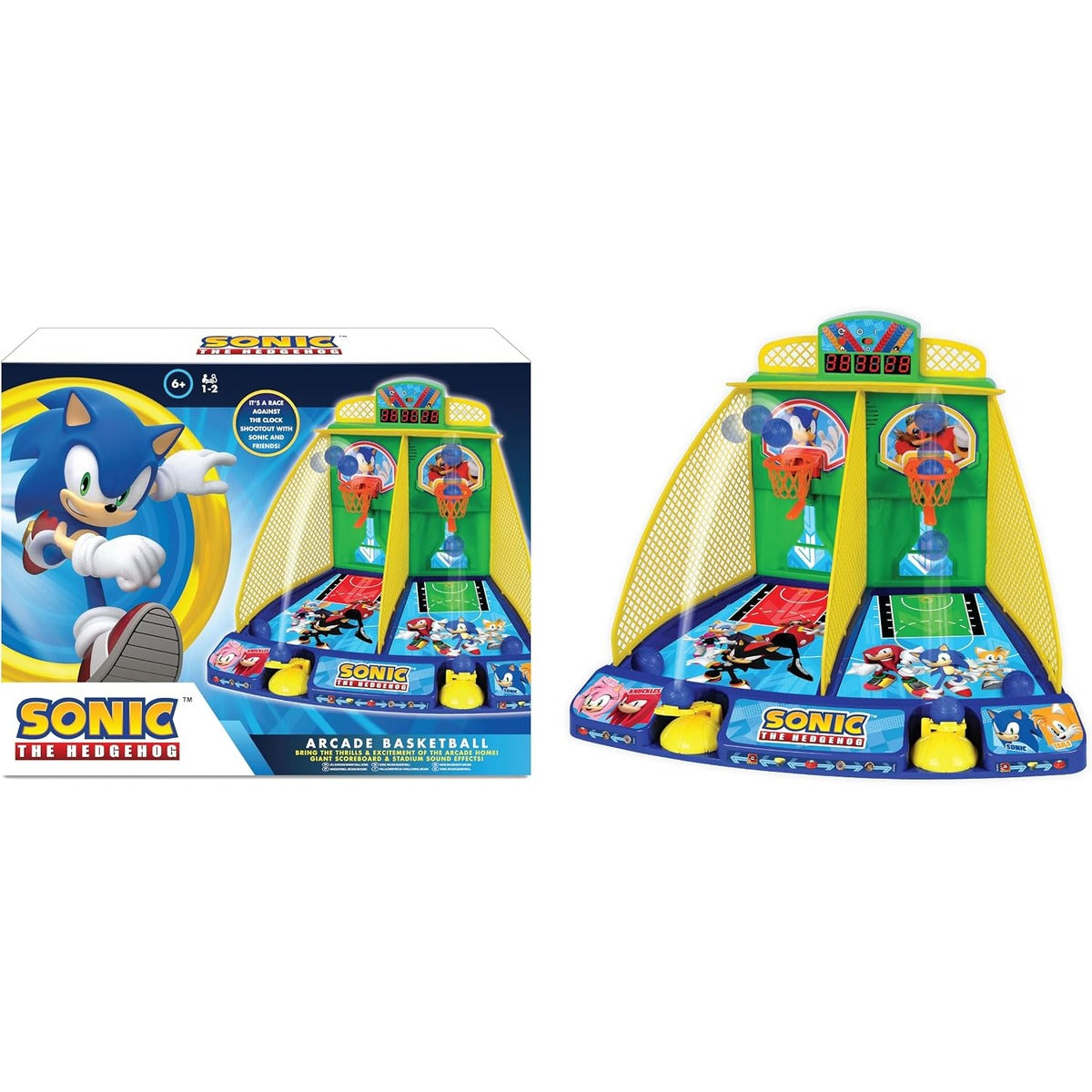 Merchant Ambassador Sonic Electronic Arcade Basket Ball Premium Series ! Retrogaming Fans! Electronic Scoreboard and official Soung! Age 6+ and Above