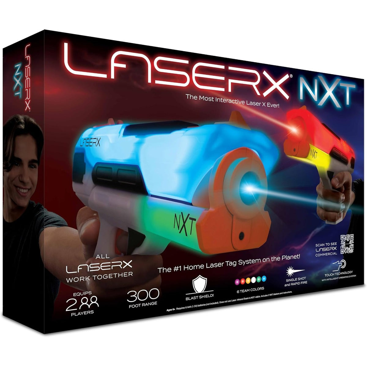 Laser X LaserX Ultra NXT Blasters Battery Operated, Advanced Home Laser Tag System Designed for Interactive Play, Includes Tw
