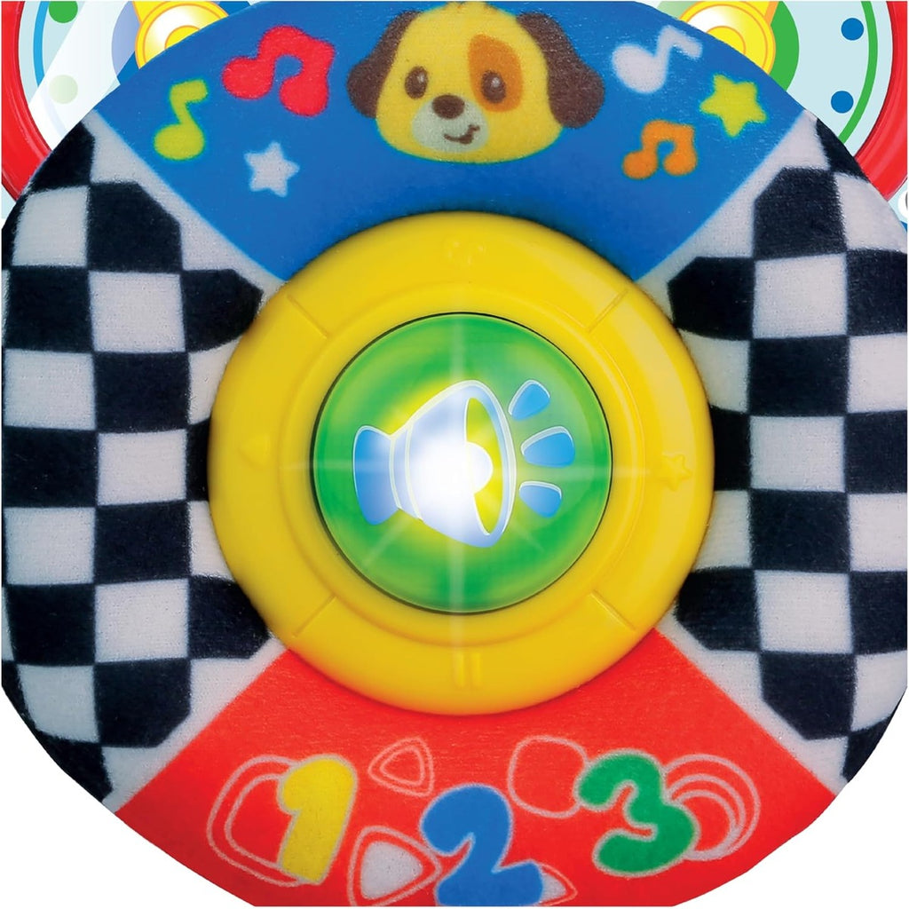 Amazon.com: winfun Baby Learning Steering Wheel with Sound and Light, 360° Spin, Movable Gearshift, Stroller Attachment, Interactive Toy for Motor Skill Development, Sensory Stimulation, Fun for Infants and : Toys & Games