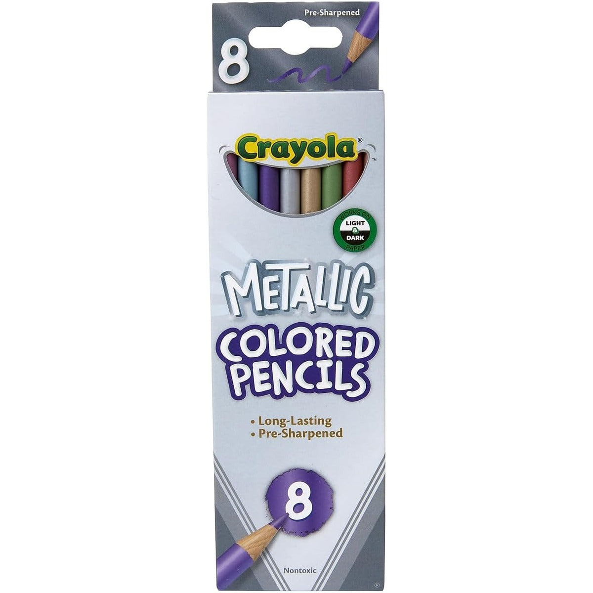 Crayola Metallic FX Colored Pencils - 8 Pencils 1 Count (Pack of 1)