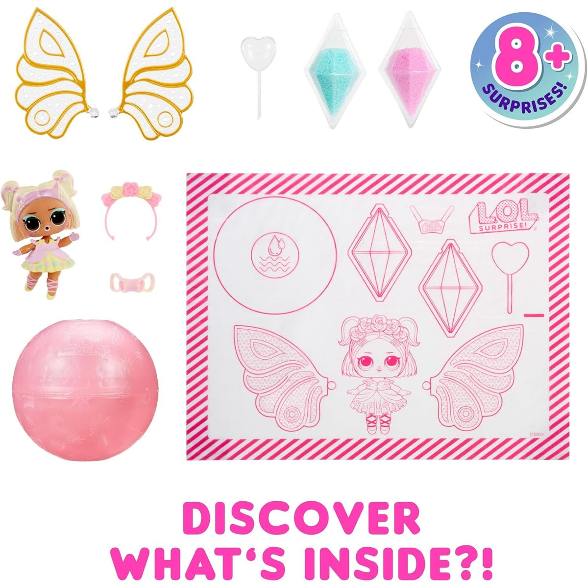 L.O.L. Surprise! Fairies Tots Dolls with Make-Your-Own Fairy Wings and