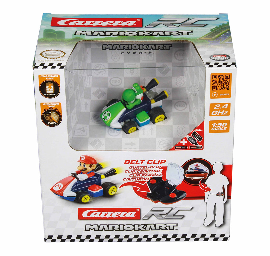 Carrera Mario 370430004P Kart Mini RC, Yoshi, Green