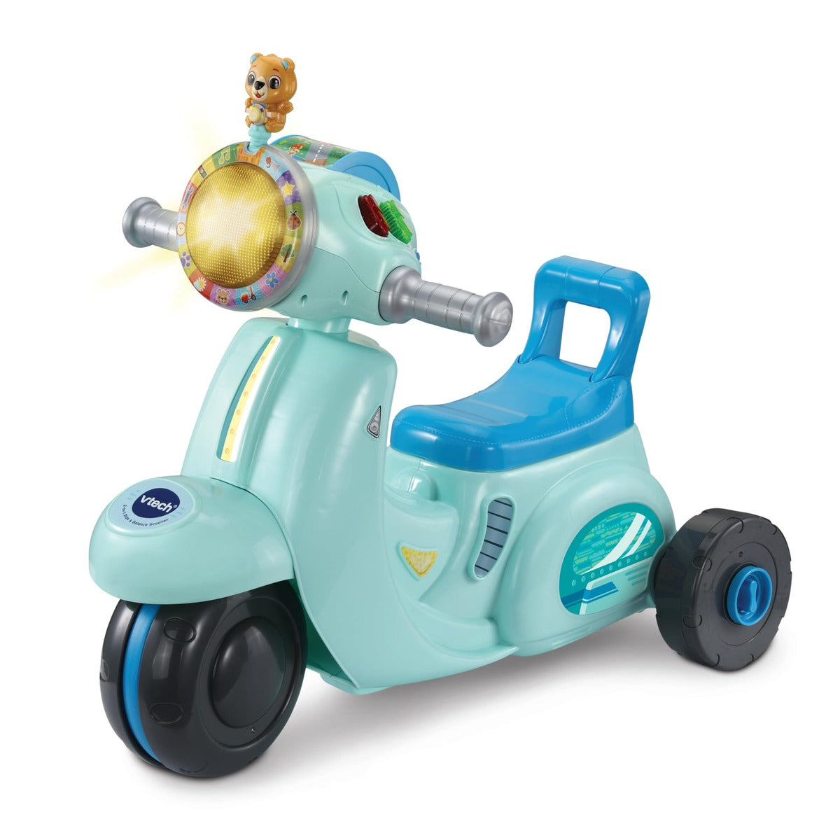 VTech Baby 2-in-1 Ride & Balance Scooter, Blue