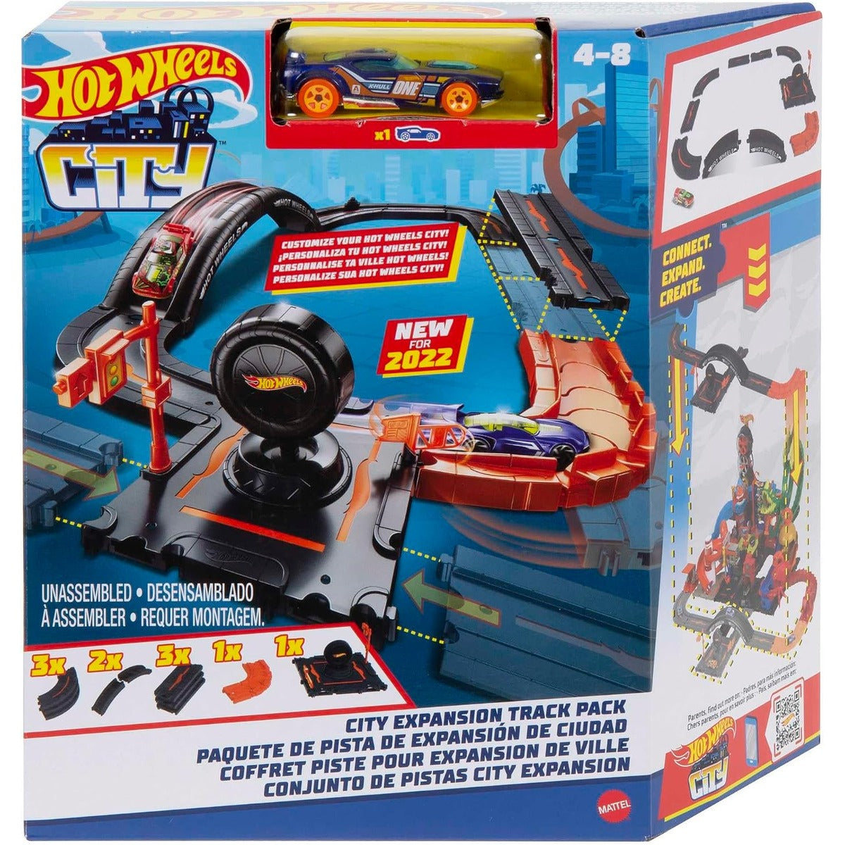 Hot Wheels City Track Pack, 10