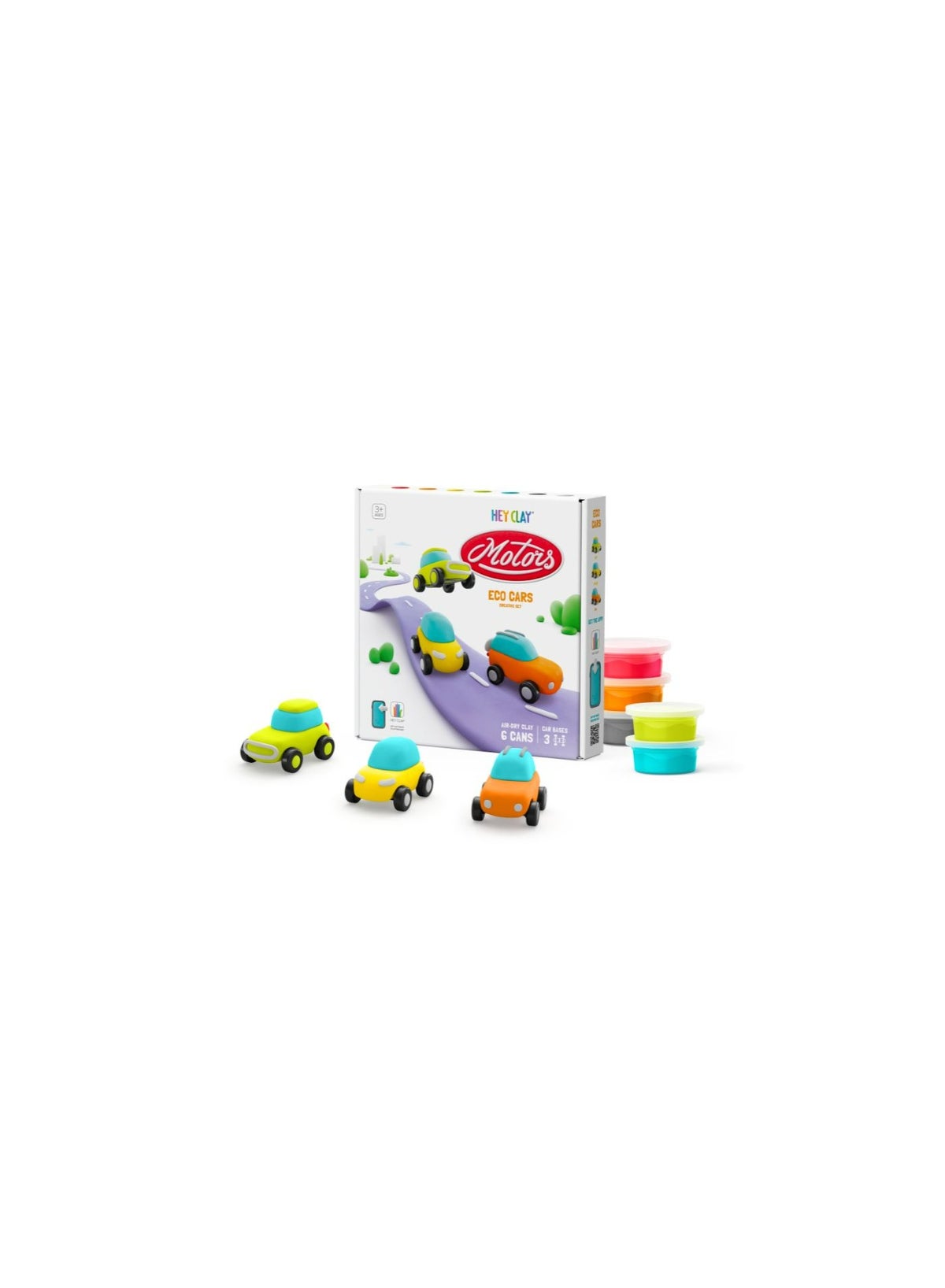 Eco Cars Air-Dry Clay 6 Cans