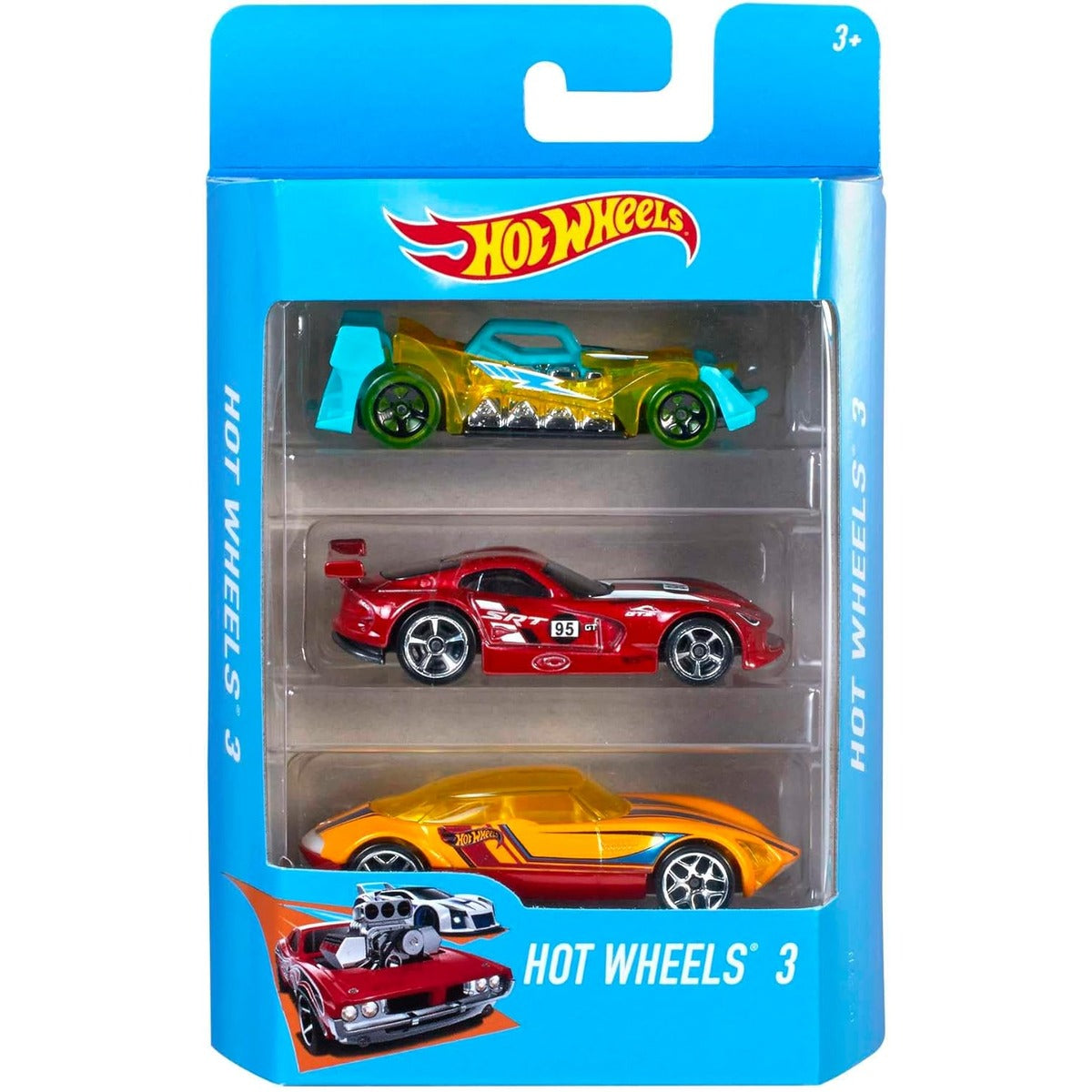Hot Wheels 3 Car Pack, Multipack of 3 Vehicles