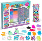Rainbow Loom: Beadmoji Deluxe - DIY Rubber Band & Bead Bracelet Kit - Includes 2200 Bands