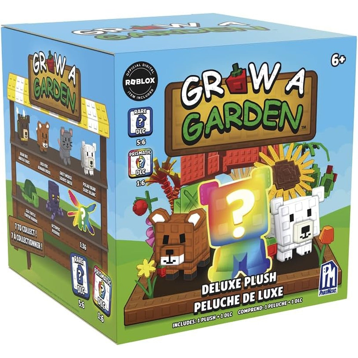 Grow A Garden - Mystery Deluxe Plush - Blind Box Assortment - Series 1 - Pet Collection - Cozy Cute Stuffed Animal Toys - Includes DLC Code Redeemable on Roblox - Officially Licensed by PhatMojo