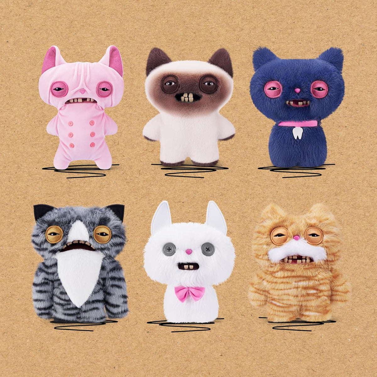 Fuggler NON Licensed 9 Core Alley Cats Plush 9