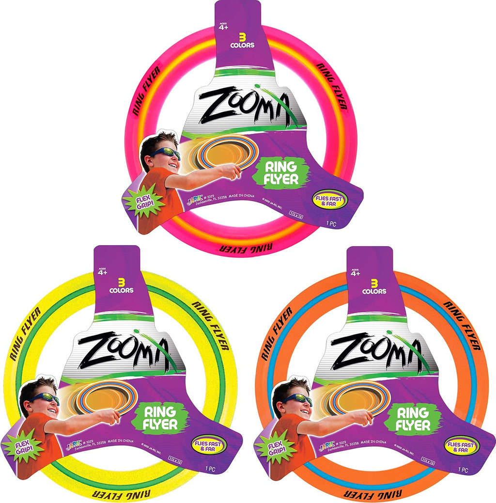 JA-RU Air Max Grip Ring Flyer Frisbee Round Flying Disc Toy 1029-1A