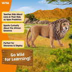 Schleich Wild Life, Animal Figurine, Animal Toys for Boys and Girls 3-8 Years Old, Roaring Lion, Ages 3+