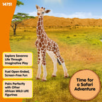 Schleich Wild Life Giraffe Calf Animal Figurine - Realistic and Highly Detailed Baby Giraffe Toy Figure, Fun and Educational Play for Boys and Girls, Gift for Kids Ages 3+