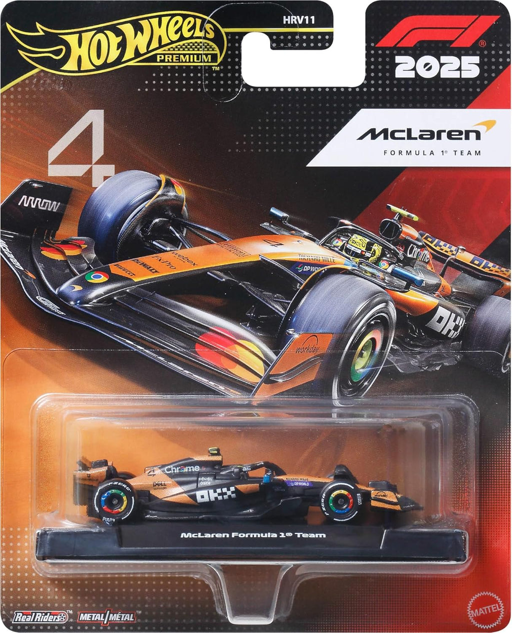 Hot Wheels Premium Race McLaren Lando Norris #4