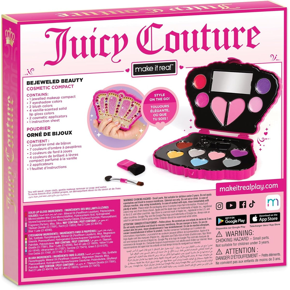 Make It Real: Juicy Couture Bejeweled Beauty Cosmetic Compact