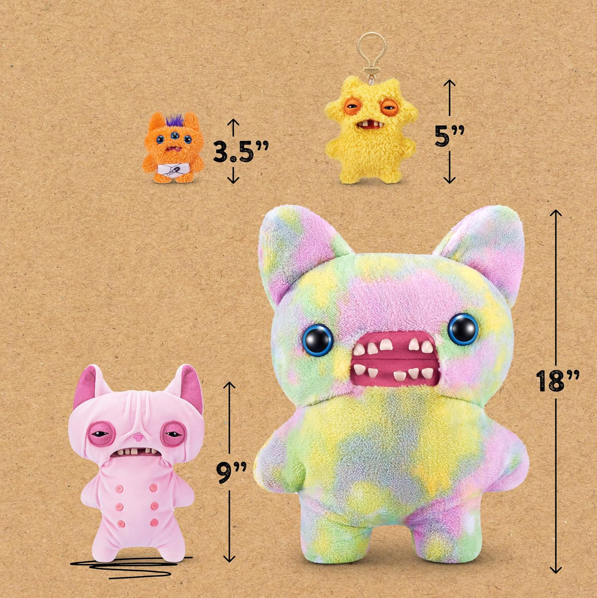 Fuggler NON Licensed 9 Core Alley Cats Plush 9