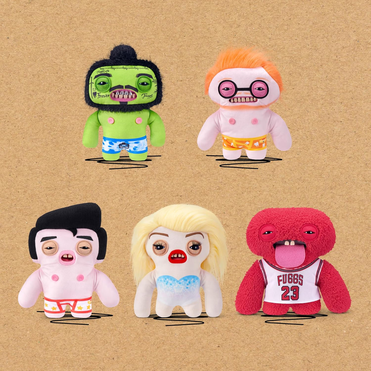 Fuggler NON Licensed 9 Core Fuggalicious Plush 9
