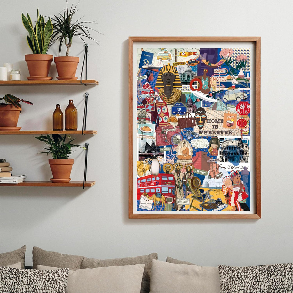 Clementoni - 37072 Jigsaw Puzzle 1000 Pieces for Adults and Children, Special Series, Massimalismo Travel & Culture Theme, Compact Box with Poster Included, Gift Idea for Men and Women, Made in Italy