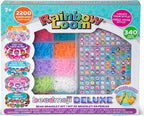 Rainbow Loom: Beadmoji Deluxe - DIY Rubber Band & Bead Bracelet Kit - Includes 2200 Bands