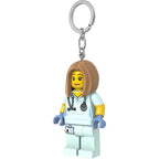 LEGO City Large 3 Inch Tall Figure Keychain Light - Veterinarian/Nurse (KE156H)