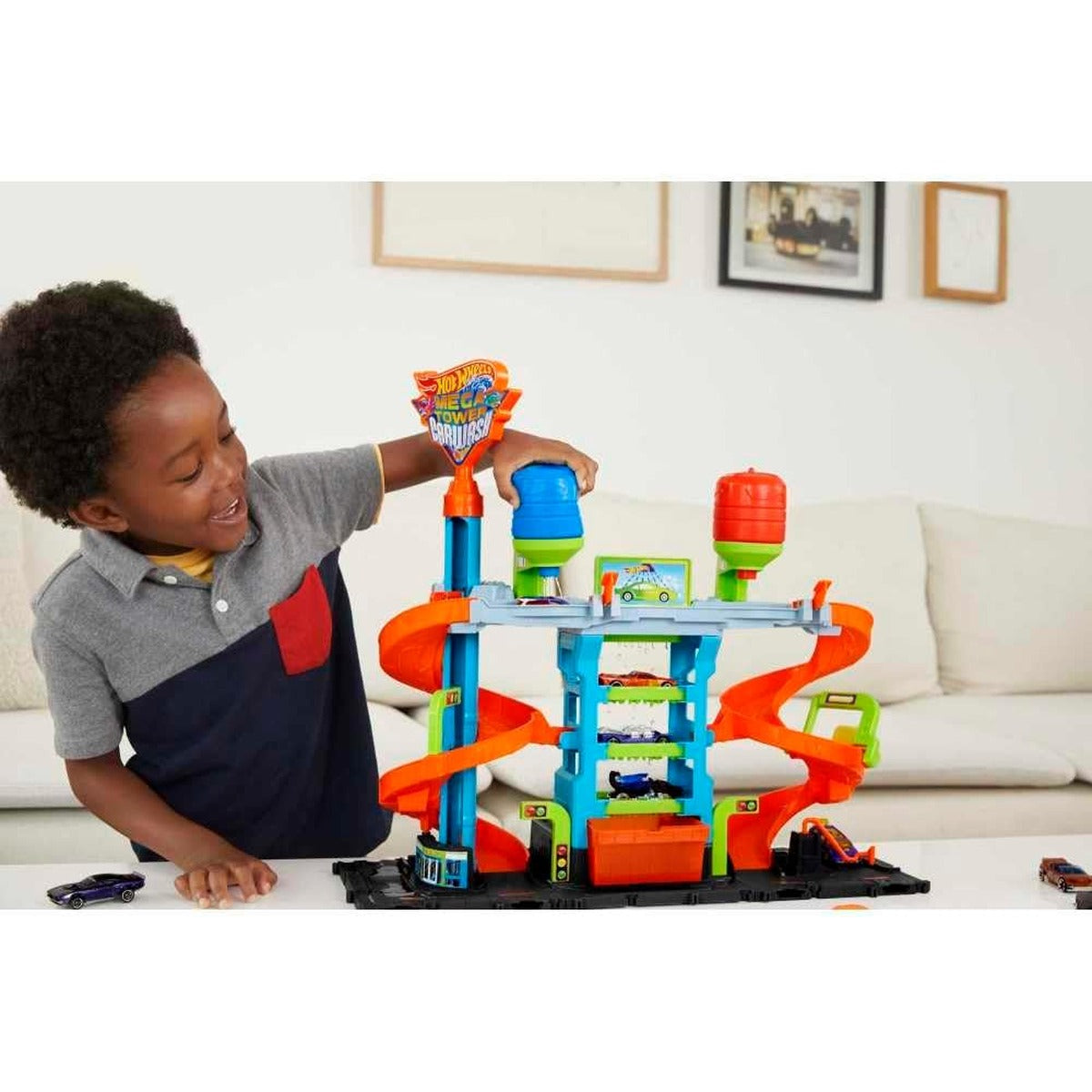 Hot Wheels City Mega Car Wash Car Wash Tower