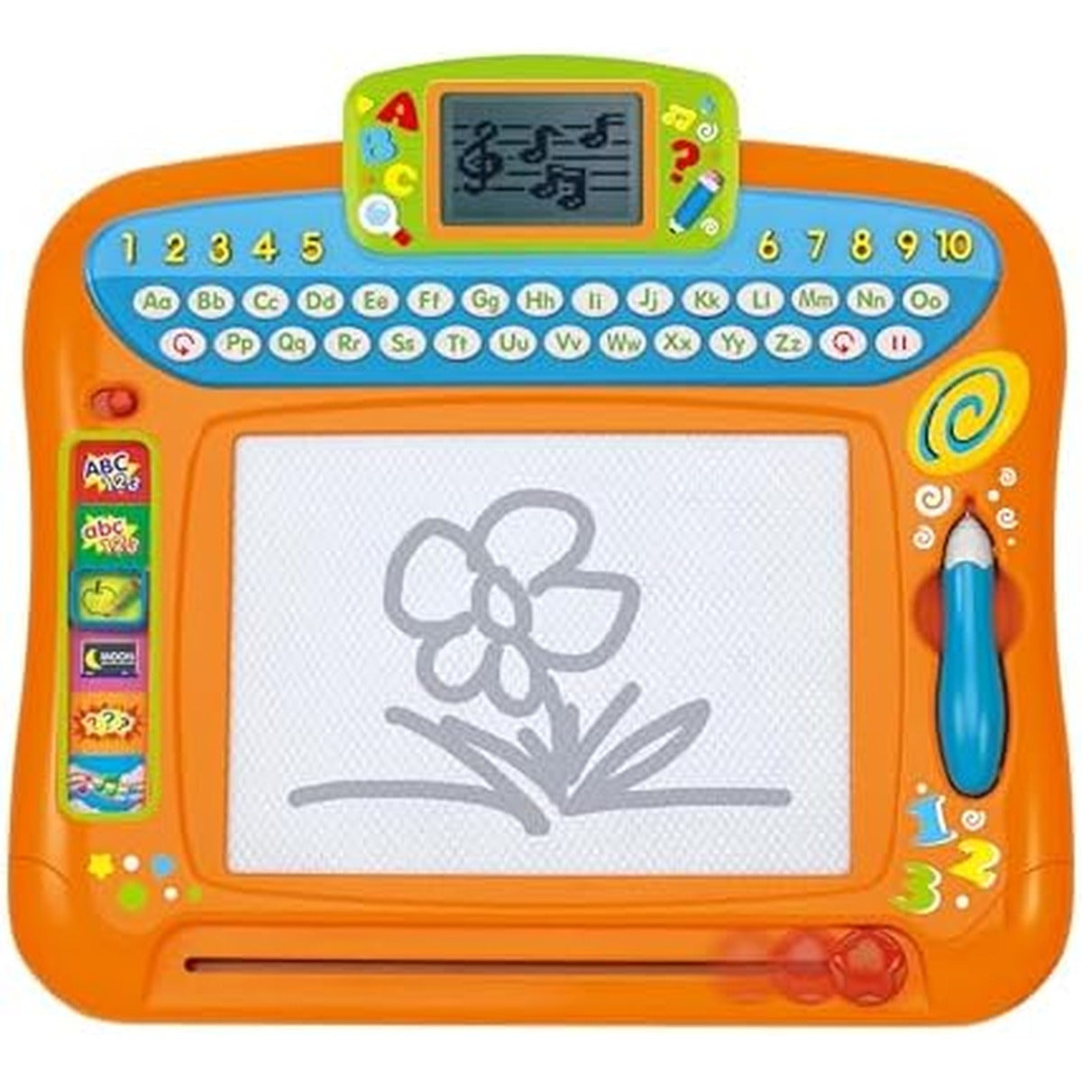 Winfun Write 'N Draw Learning Board | Educational Toy with Drawing Pad, LCD Screen, Alphabet, Numbers, Spelling, Learning Tool & Music Modes | Interactive Educational Toy for Kids Ages 2 Years+