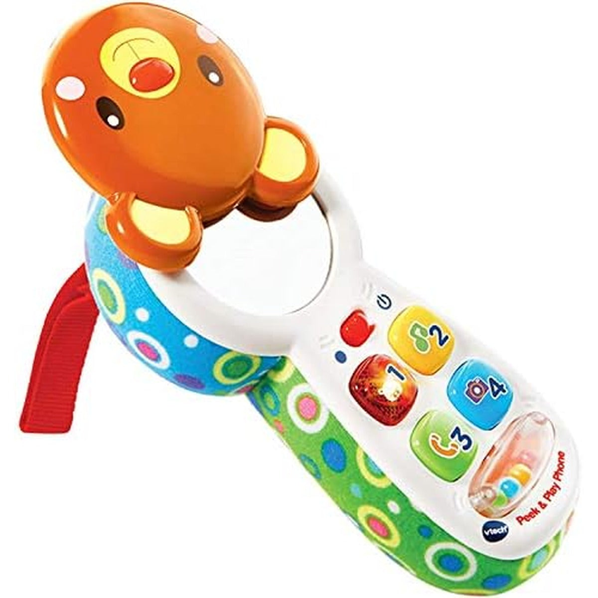 VTech Peek and Play Phone, Kids Mobile Phone Toy, Educational Toy for Sensory Play, Gift for Babies, Suitable for Girls and Boys Aged 3 Months +, Multicolour, Miulticolor