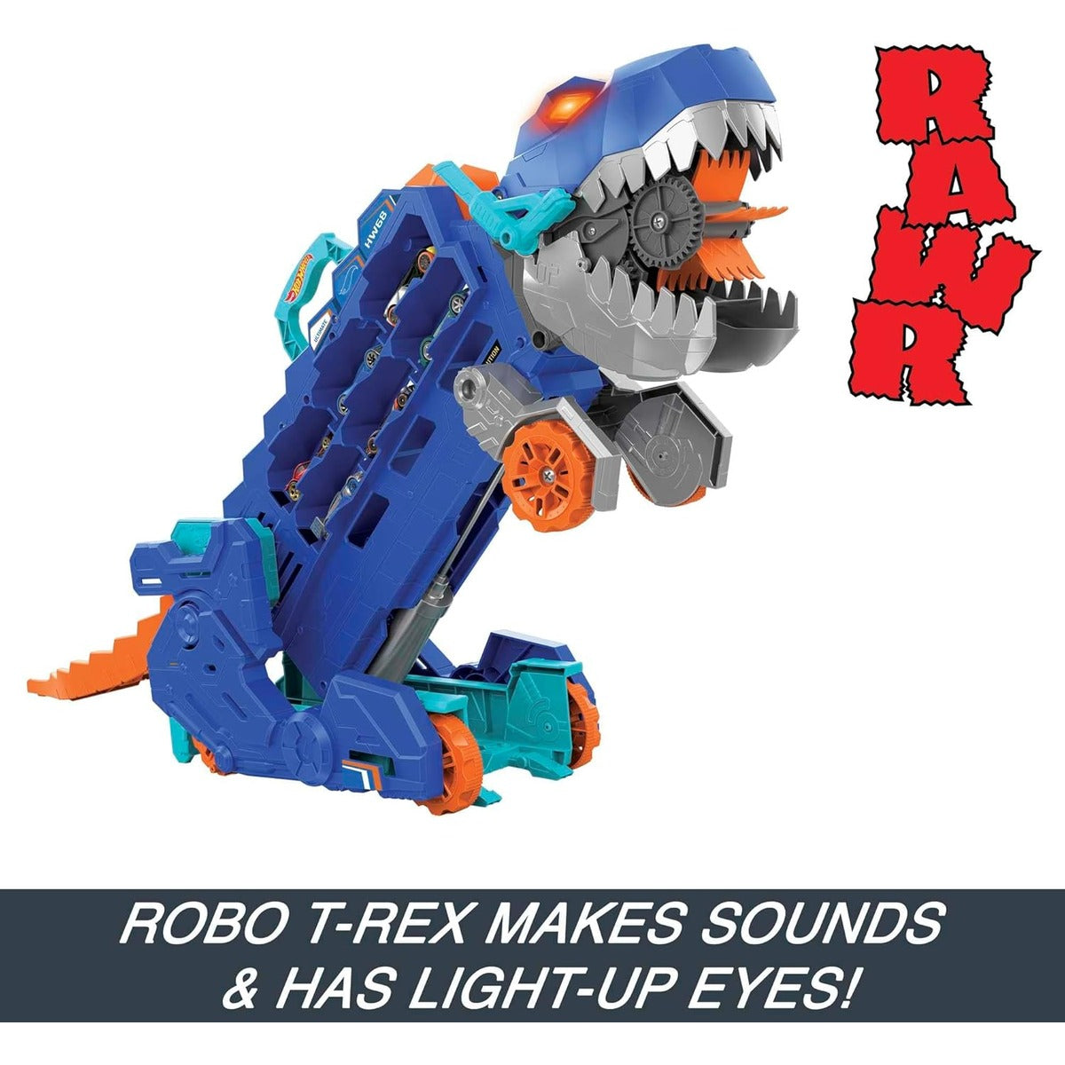 Hot Wheels City Toy Car Track Set, Ultimate T-Rex Transporter