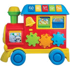 Winfun Walker Ride-On Learning Train | 3‑in‑1 Grow-With-Me Train - Sit‑Play, Push Walker & Ride-On with Learning Buttons, Light-Up Engine, Gears & Sound Effects