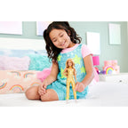 Barbie a Touch of Magic Fashion Doll & Accessories Set, The Glyph with Fantasy Outfit, Pet, Leash & Styling Pieces Golden Dre
