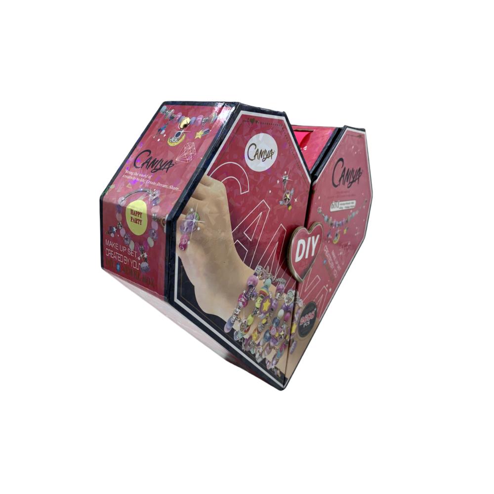 Caniya - 6 In 1 Diy Beads Jewelry Making Kit With Heart Shape