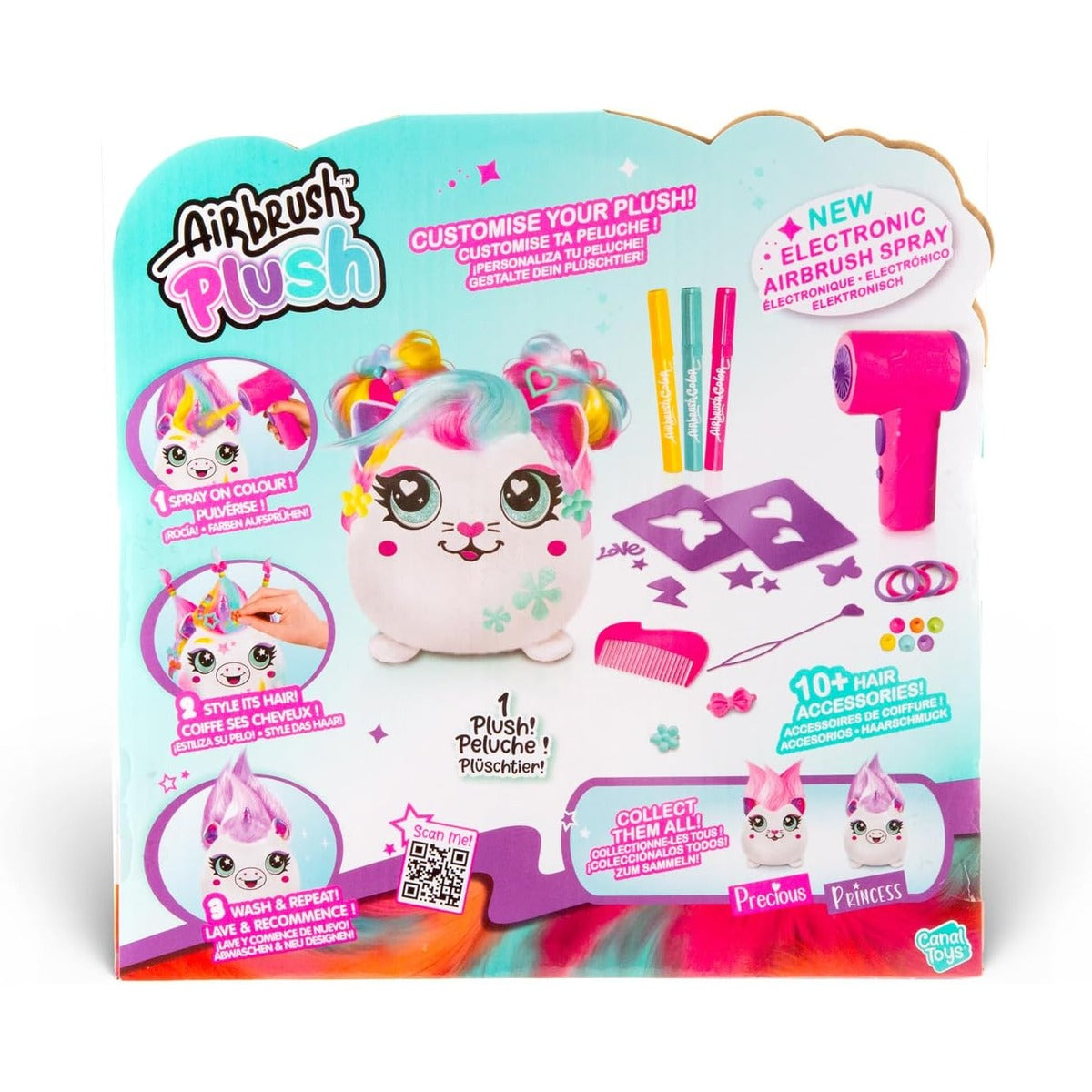Canal Toys - Airbrush Plush Squishy AIR 040 - Creative Craft Set