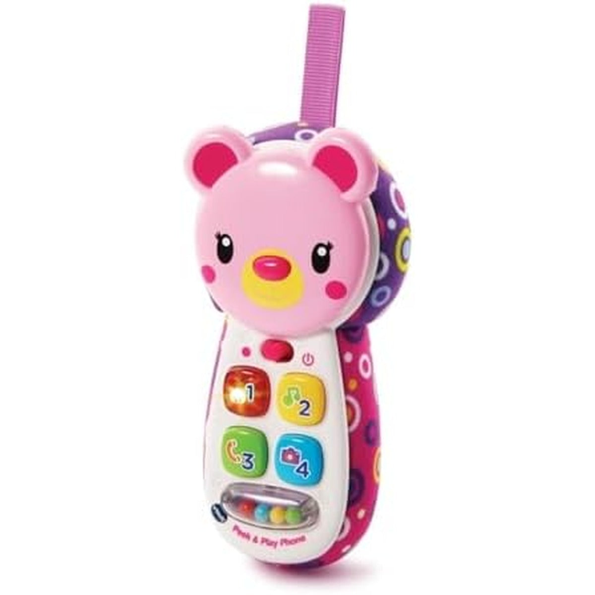 VTech Peek and Play Phone, Kids Mobile Phone Toy, Educational Toy for Sensory Play, Gift for Babies, Suitable for Girls and Boys Aged 3 Months +, Multicolour, Miulticolor