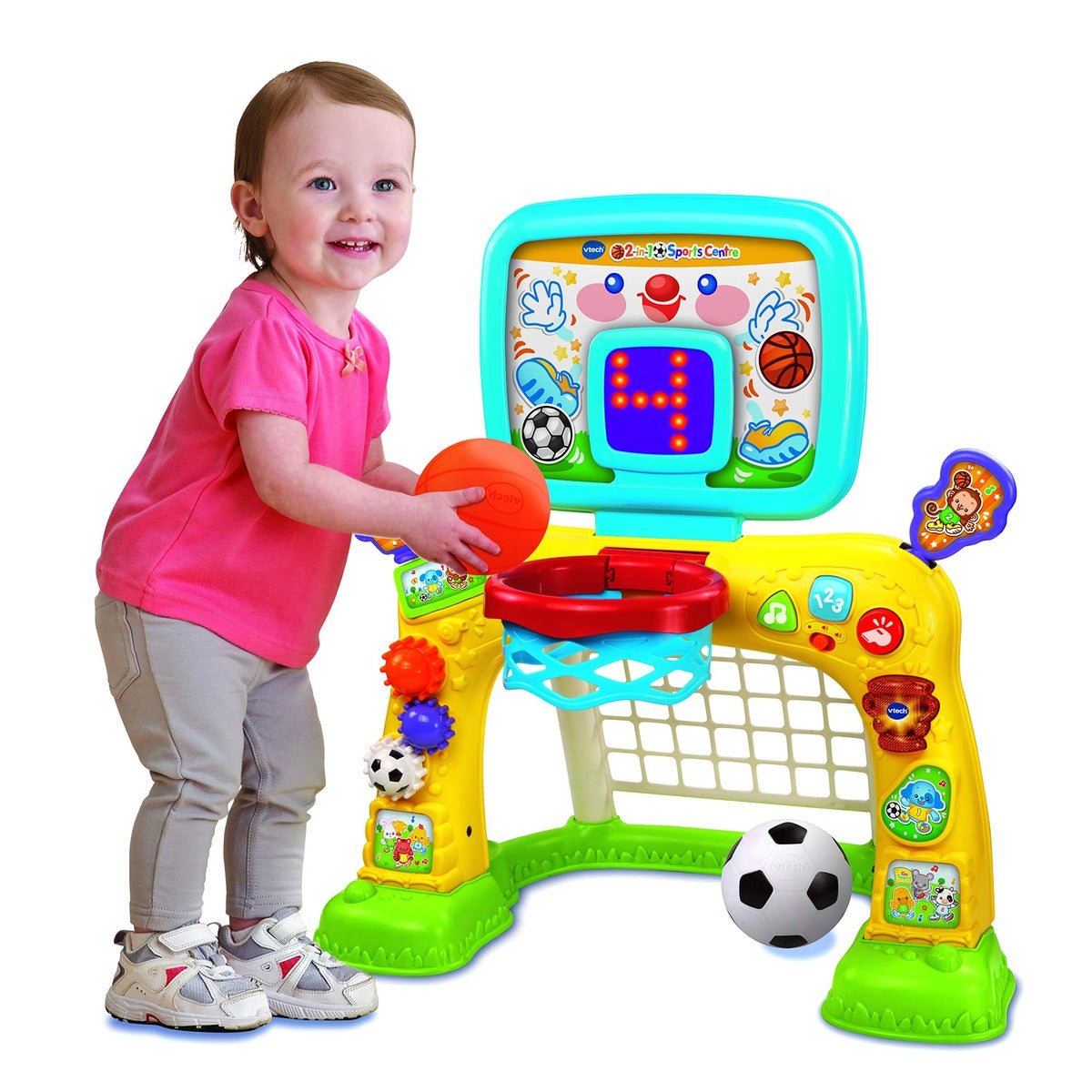 VTech 2-in-1 Sports Centre, Baby Interactive Toy with Colours and Sounds