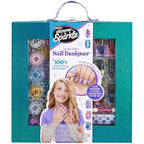 SNS Jewel Nail Tint Designer Kit for Girls, All-in-One Art Set with 6 Nail Polishes, Glitters, Sequins, Stickers, Stick On Gems, Tattoos, Nail Polish Set for Birthday Parties & Makeovers, Ages 8+