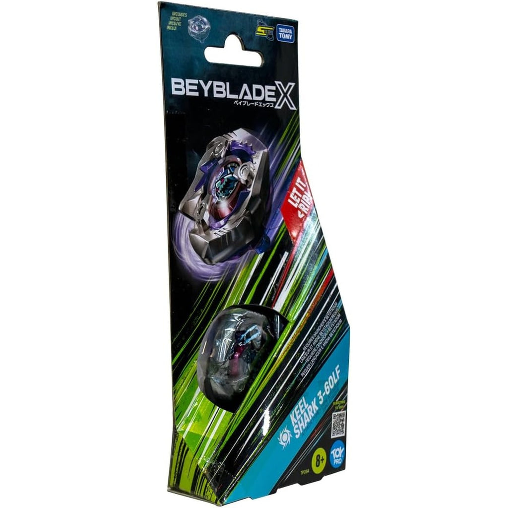 Beyblade Takara Tomy Beyblade X Keel Shark 3-60LF Booster Pack Set, Balance Type Top with Customizable Parts, Bey Toy for 8+ 