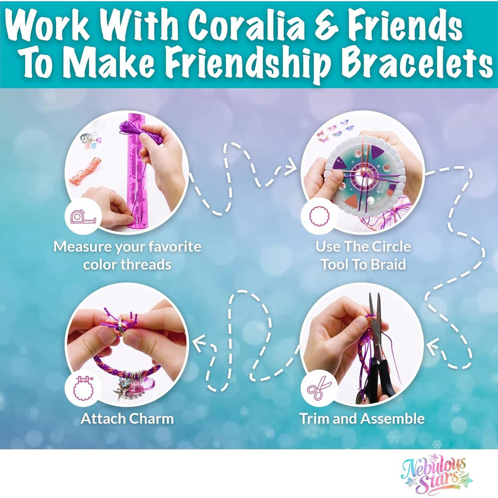 Nebulous Stars Friendship Bracelet Kids Craft Kit