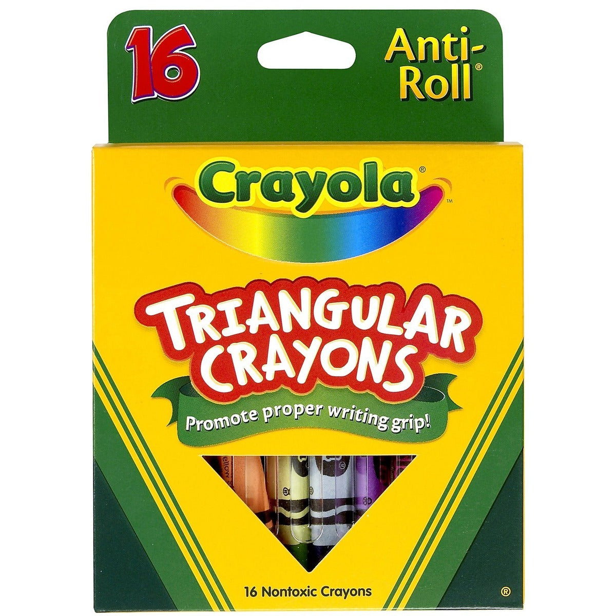 Triangular Anti-roll Crayons